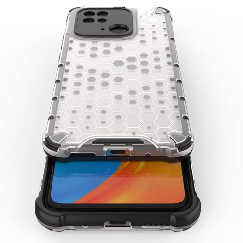 Image of Prime Retail Hard PC Back Case Cover for Redmi Mi 10 Power Anti Slip Ultra Thin Shockproof Reinforced Corners (Transparent)