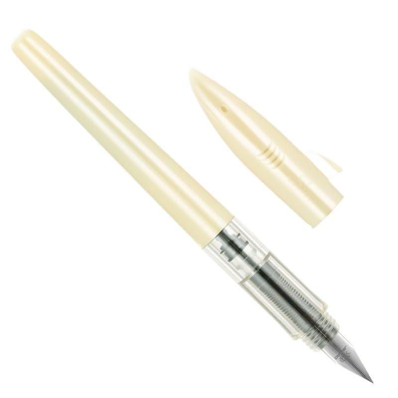 Stylo-plume pointe F 0,5 mm blanc ivoire calligraphie fournitures de bureau étudiant