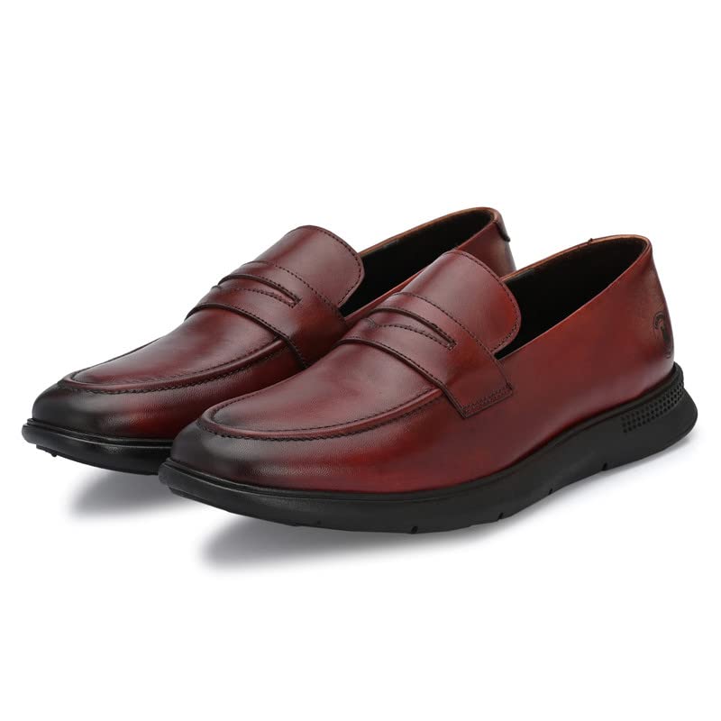 Image of Legwork Men's Leather Loafer Shoes for Men and Boys