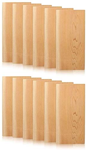 UYICTT Cedar Grilling Planks For Moister More Flavorful Salmon Steaks Seafood, 5-Pack - Heat Resistant (Color : 12pcs) GAGGE (Color : 12pcs)