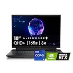 Alienware M18 R2 Gaming Laptop - 18 QHD+ 165Hz 3ms Display, Intel Core i9-14900HX, 32GB DDR5 RAM, 1TB SSD, NVIDIA GeForce RTX 4080 12 GB GDDR6, Windows 11 Home, Onsite Service - Dark Metallic Moon