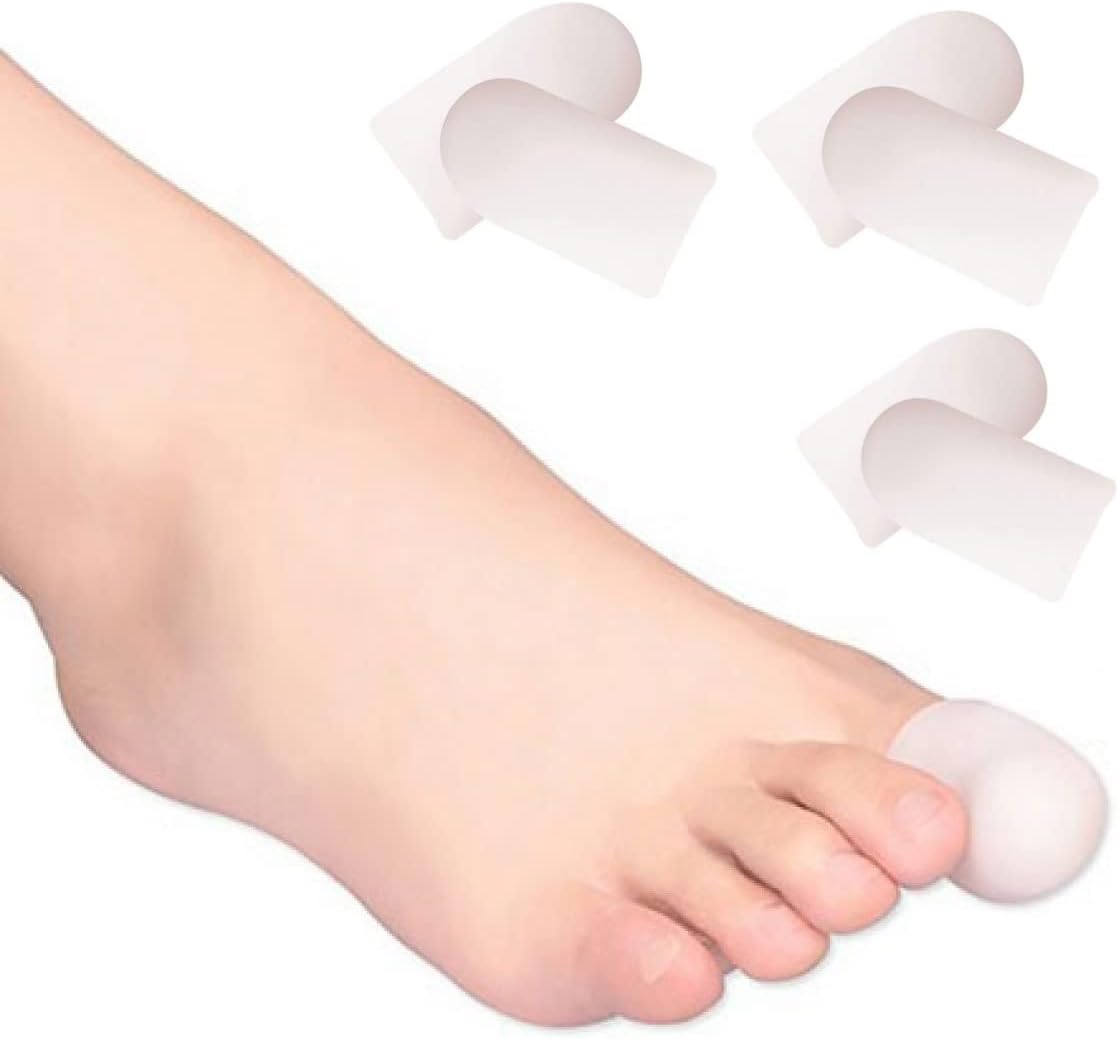 Pedimend All Gel Digital Toe Caps 3 Pairs Big Toe Sleeves