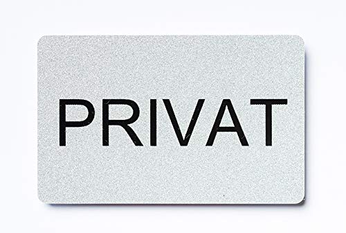 Türschild Tuerschild Tür Schild Privat selbstklebend Aufkleber Haus Büro Praxis Geschäft Cover