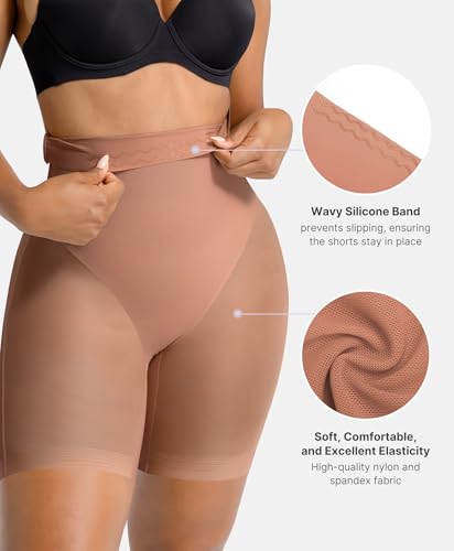 Image of SHAPELLX Shapewear for Women Tummy Control Underwear High Waist Butt Lifting Shorts Seamless Slimmer Womens Body Shaper