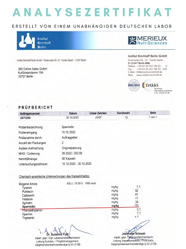 Spermidin Kapseln von Most Valuable Nutrition – Hochdosierte Ergänzung