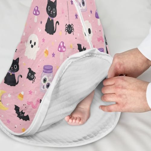 Kigai Happy Halloween Baby Sleep Sack Wearable Blanket Sleeping Bag 2-Way Zipper Soft Swaddle Transition Sack — view 4