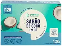 Sabão de Coco em Pó 1,2kg Hipoalergênico Positiv.a