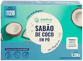 Sabão de Coco em Pó 1,2kg Hipoalergênico Positiv.a