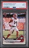 Graded 2025 Topps Bowman U Now Gunner Stockton #12 Rookie RC Football Card PSA 9 Mint