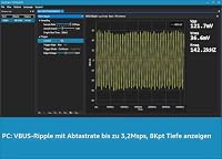 AVHzY USB Tester Meter USB Last Digital Multimeter Spannungsprüfer DC 6A 26V für die Messung Lade-und Ladegeschwindigkeit in Kabel, Batterien, Energien Banken, etc. Shell von Metel (CT3A) – Ansicht 4