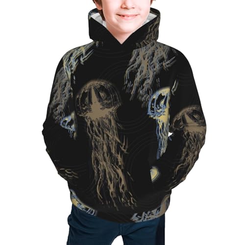 Jellyfish Kids Pullover Hoodies Boys Sweatshirts Girls Athletic Clothes with Pocket2