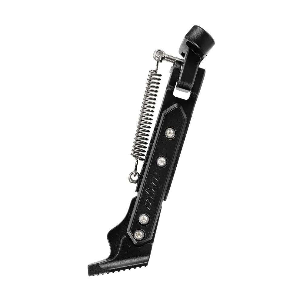 Soporte de pie extensible para patinete eléctrico, soporte de estacionamiento lateral ajustable compatible con Max G30, Negro -