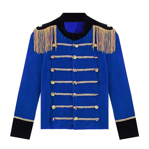Boys Marching Band Drum Major Uniform Carnival Kids Long Sleeve Tassel Majorette Tuxedo Jacket3