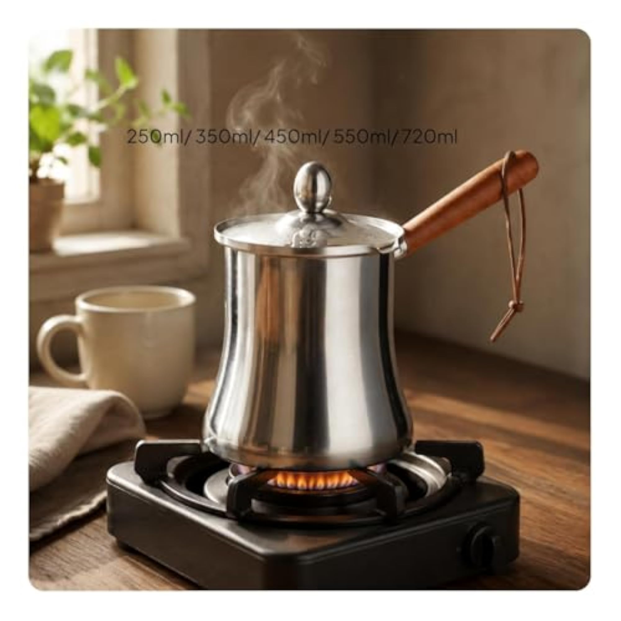 Stainless Steel Milk Pitcher for Latte Art, 450ML