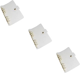 NUOBESTY 3 Peças Fichário Transparente A5 Fichário De Livro Fichário Transparente A5 Fichário Protetor De Capa De Fichário Capas De Fichário Transparente Fichário Fino Fichário De