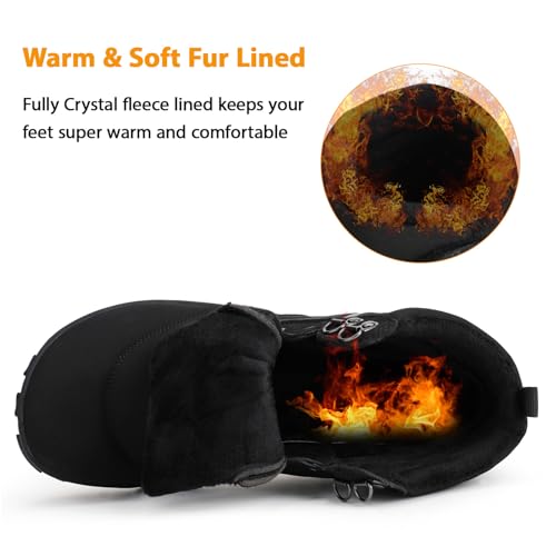 Womens Mens Winter Barefoot Boots Warm Minimalist Wide Toe Box Snow Boots Zero Drop Sole Outdoor Water Resistant Ankle Booties2