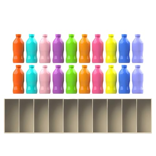 Juego Bottle Fli'p Challenge - Juguete Educativo A Juego Con El Color De La Botella, Juegoo De Emparejamiento Con 20 Botellas Y 1 | Juegos De Combinar Para El Pensamiento Lógico Las Habilidades