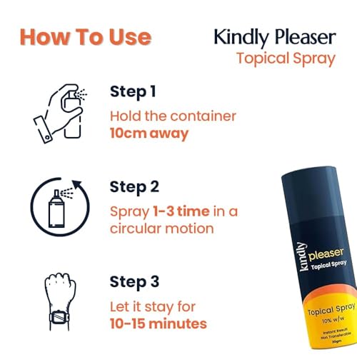 Image of Kindly Pleaser Delay /Topical Wipes (Pack of 10) and Spray (20 Ml) Combo Pack /Bundle | Alcohol Free Wipes | Fast Acting & Prolong Fun | Easy To Use & Easy To Carry | Non Transferrable