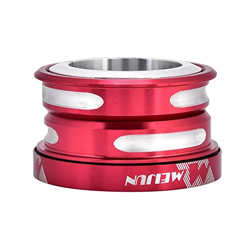 Dilwe Bike Headset, Aluminum Alloy Solid 44Mm Internal Sealed Bicycle Bearing Headset Accessory For Mountain Bike (Red) #TOP1