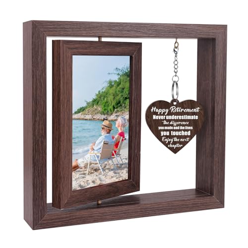 Boiveco Happy Retirement Picture Frame - Appreciation Gifts for Women, Men, Coworkers & Friends - Farewell, Going Away Gifts for Retired Professionals