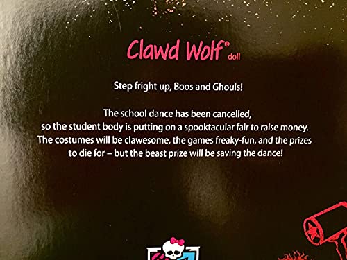 Muñeca Clawd Wolf Monster High Scarnival miniatura 3
