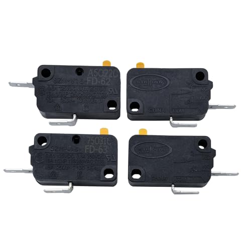 SZM-V16-FD-62 SZM-V16-FD-63 Microwave Oven Door Interlock Switch, 16A 250VAC, 2 Normally Open & 2 Normally Closed Contacts