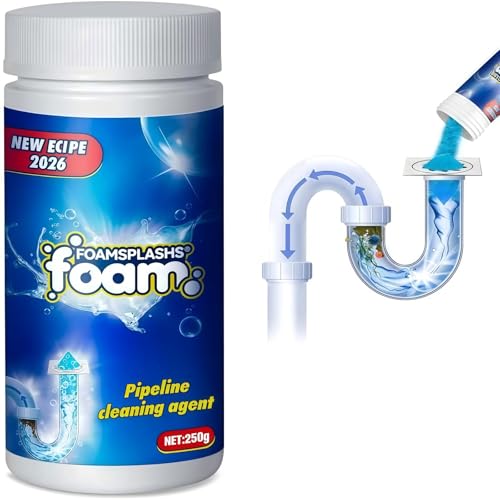 Wild Tornado Drain Cleaner, Pipeline Dredging Agent, Powerful pipe dredging agent, Powerful Sink & Toilet Clog Remover, Powerful Version Cleaning for Kitchen & Bathroom Cleaning, 1PCS (Lavender)