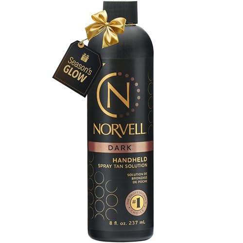 Norvell Premium Spray Tan Solution Dark 8 fl oz – Professional Sunless Tanning Formula for Deep