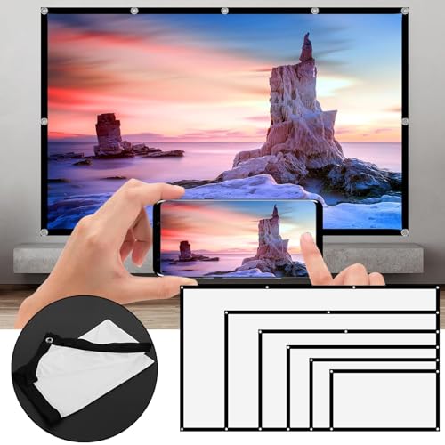 Pantalla de proyector portátil 200 pulgadas 4:3 plegable miniatura 2