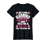 Photo Gallery amo il gioco e sì sono una ragazza - gamer videogiochi maglietta Photo Gallery amo il gioco e sì sono una ragazza - gamer videogiochi maglietta