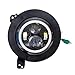 Genssi LED Black Projector Headlights Headlamp Compatible with Jeep Wrangler JL Gladiator 2018+ w/Factory Halogen Lamps