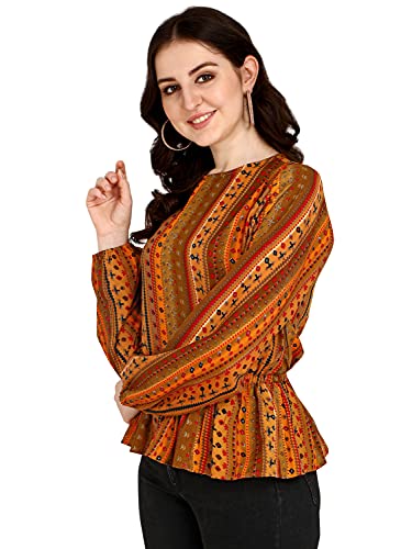 Image of DHRUVI TRENDZ Women's Cotton Regular Fit Top