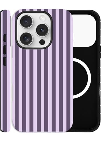 ZOEVEES iPhone 13 Pro Max�p ���C�P�[�X MagSafe�Ή� ���I�X�g���C�v�̂��킢���f�U�C�� �����p �n�C�u���b�h 2�w�n�[�h�V�F���d�b�P�[�X �p�[�v��
