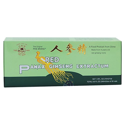 Panax Ginseng Extract W/Alcohol Pine Brand Prince Of Peace 10 Vial #TOP10