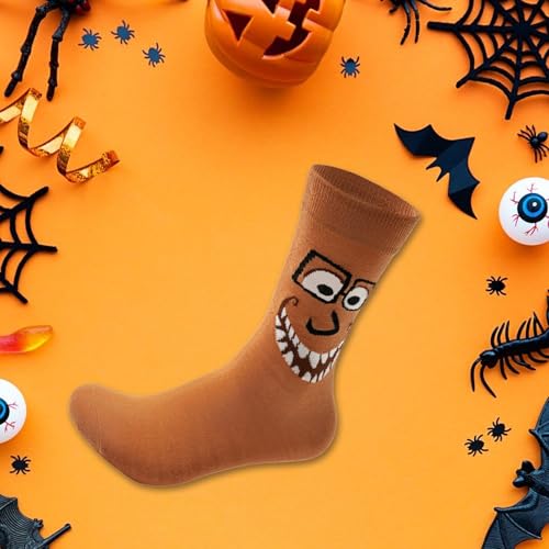 Funny Cartoon Halloween Socks Womens Girls Boys Novelty Crew Socks - image 2