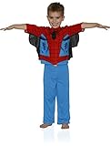 Spiderman Boys' Toddler 2-Piece Uniform Set with Webbing, Webby Red, 4T