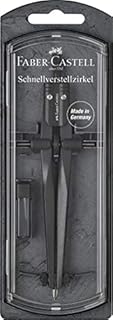 Faber-Castell Stream Quick-set Compass - Black Stone, 174530