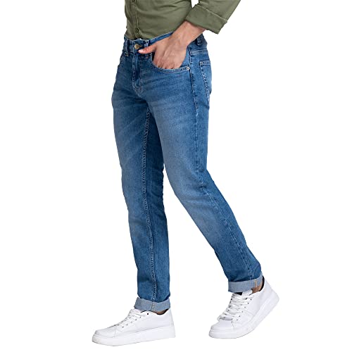Image of Spykar Men's Rover Regular Fit Mid Rise Casual Jeans