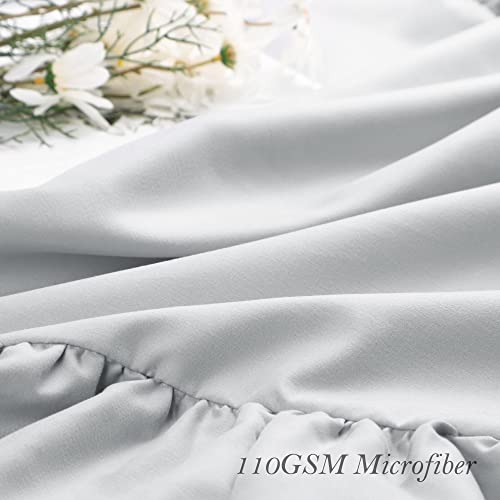 PiccoCasa Confezione da 2 federe con volant