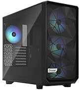 Fractal Design Meshify 2 Lite RGB in vetro temperato colorato con luce nera - Case per computer ATX Mid Tower