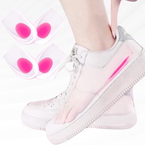 Image of Heel Cups, Gel Cushion Pads for Spur Relief Heel Pain Shock Absorbing and Heel Support, Shoe Pads for Women Size 9-13, 2 Pairs