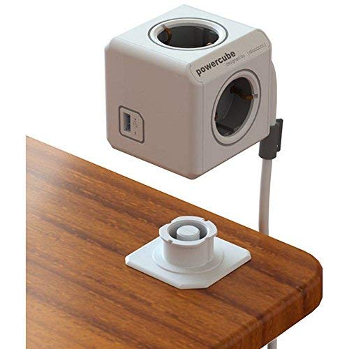 Allocacoc Cube 4 + 2 USB 1, 5 m cavo, 1 pezzi, bianco, 47529 - Gadget - Immagine 3