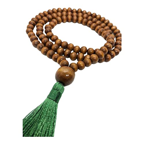 Japamala 108 Contas de Madeira 8mm (Verde)