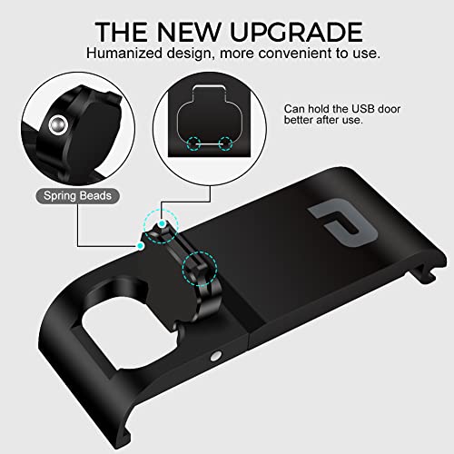 Parapace Replacement Side Door For Gopro Hero 11/10/9 Black,Dustproof Pass Through Battery Cover Type-C Usb Charging Port Repair Part Camera Accessories #TOP2