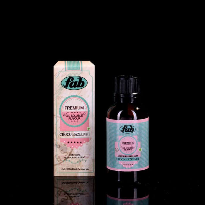 Fab Premium Oil Soluble Choco-Hazelnut (Nutella) Pure Indulgence FlavorFor chocolates desserts ice creams shakes breads Quantity 30ML