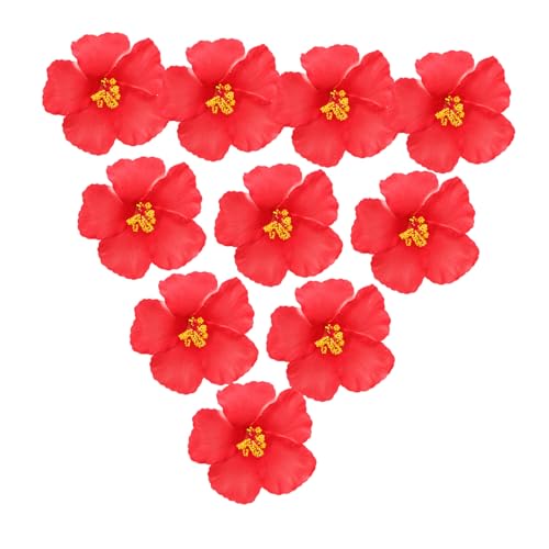 Pince à cheveux fleur hawaïenne légère et réaliste en lot de 10 pièces