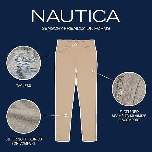 Nautica Girls' School Uniform Sensory-Friendly Legging3
