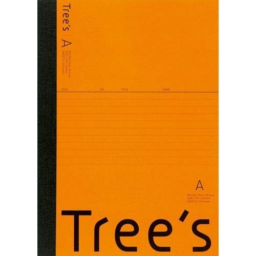 キョクトウ ノート Tree's セミB5 A罫 7mm横罫 30枚 オレンジ UTR3AOR ×5 セット