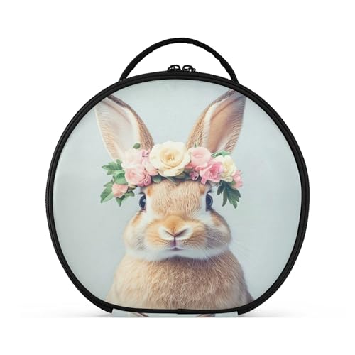 Takiito Cute Deer in The Meadow Travel Makeup Case Portable Makeup Box Artist Cosmetic Case Organizer With Adjustable Dividers