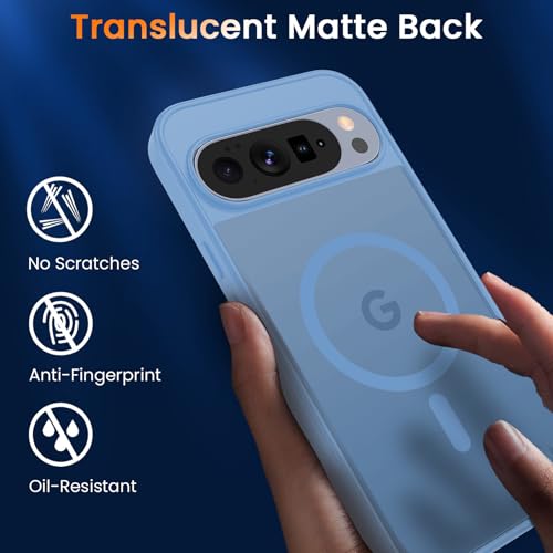 Image of WRJ Magnetic Case for Google Pixel 10 Pro XL 6.8-Inch, Sky Blue